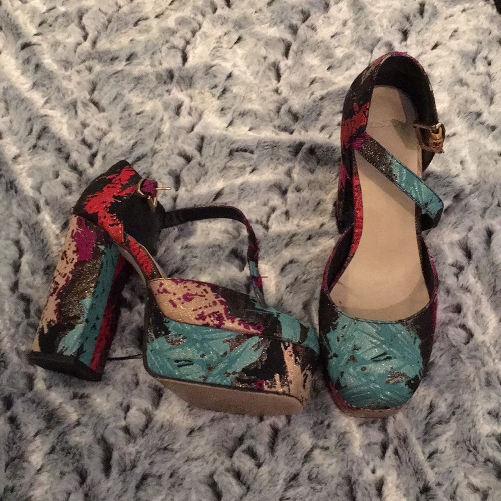 Color splash ASOS platform heels